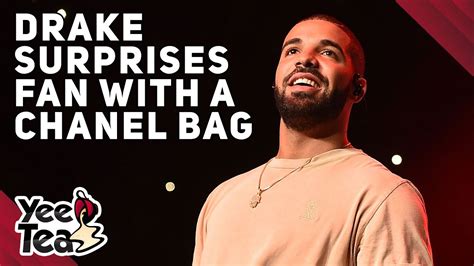 drake buys chanel bags|Drake Surprises Fan With A Chanel Purse During LA Show.